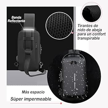 Bolso Bandolera Antirrobo Clave USB